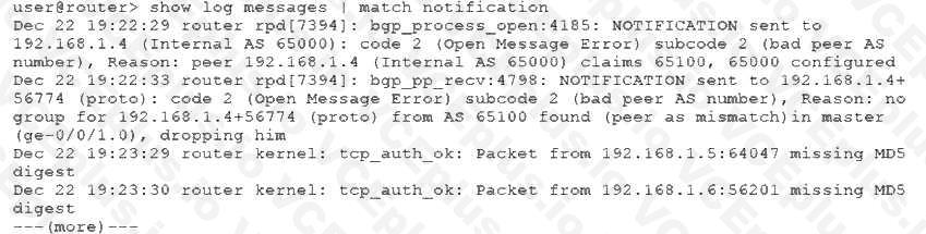 Juniper JN0-649 image Question 1 51003 09182024211314000000