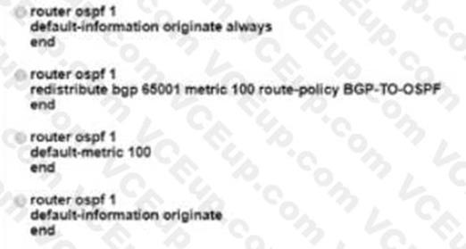 Cisco 350-501 image Question 223 116505 10102024233011000000