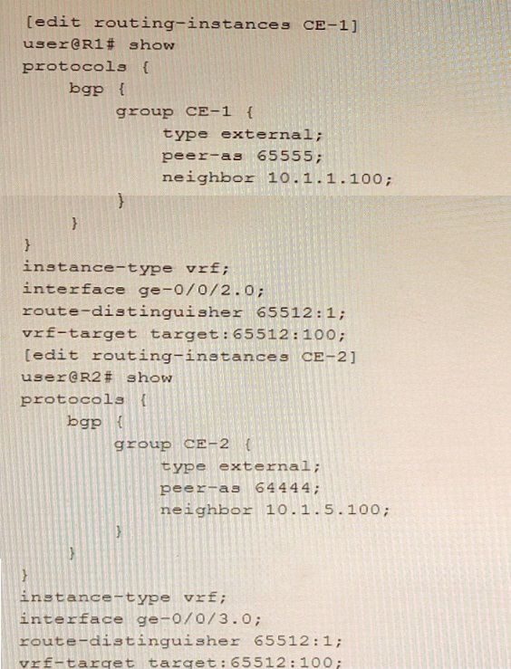 Juniper JN0-664 image Question 63 51130 09182024211332000000