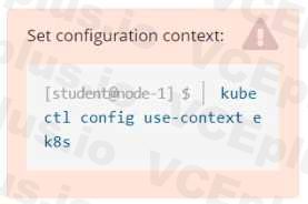 Linux Foundation CKA image Question 50 51429 09182024211423000000