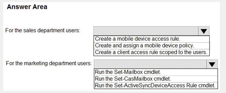 Microsoft MS-203 image Question 28 104361 10052024010521000