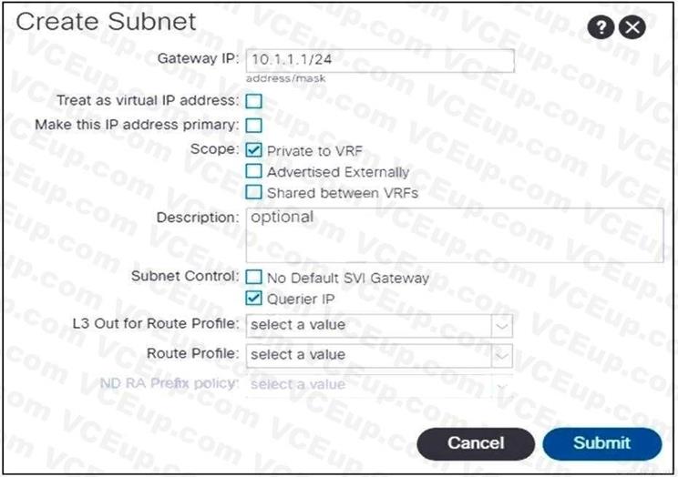 Cisco 300-620 image Question 145 113492 10072024010039000000