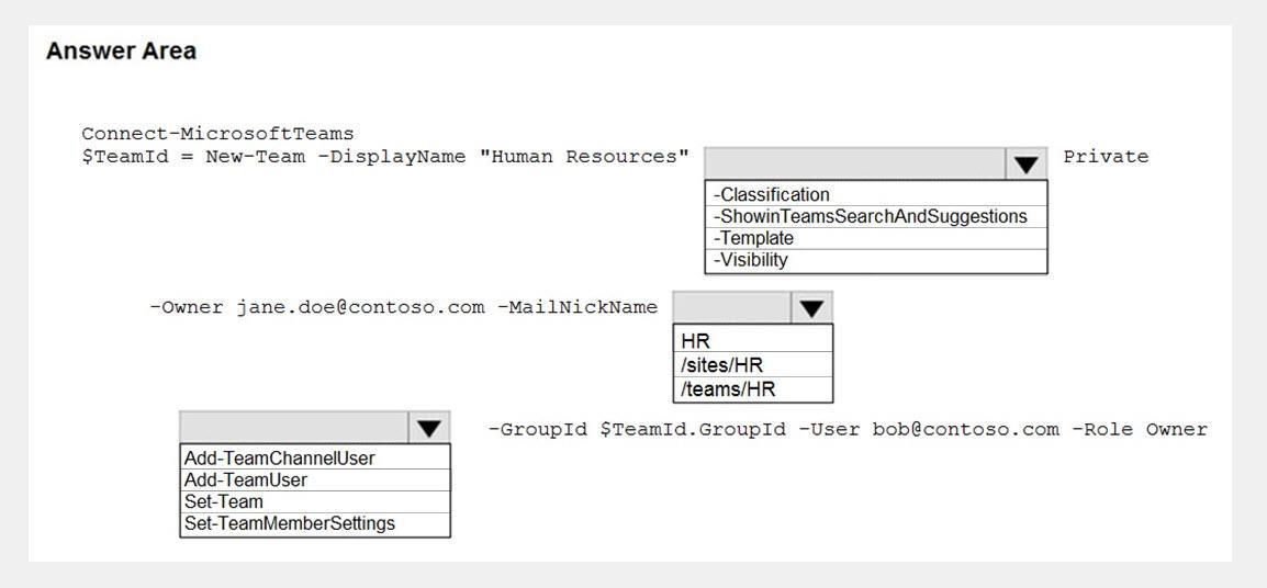 Microsoft MS-700 image Question 65 104824 10052024010552000