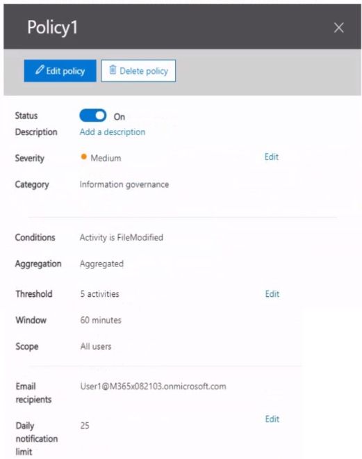 Microsoft MS-102 image Question 153 104089 10052024010458000000