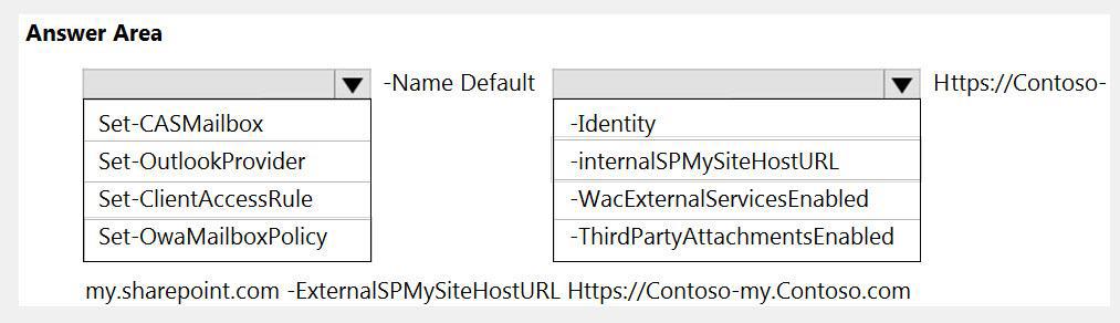 Microsoft MS-203 image Question 50 104383 10052024010521000