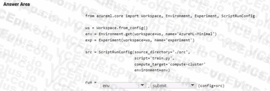 Microsoft DP-100 image Question 256 63882177403036163318242
