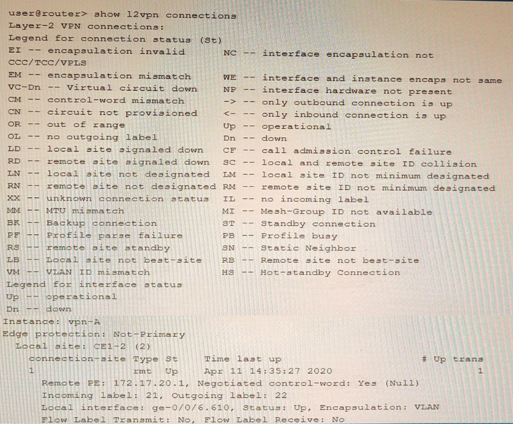 Juniper JN0-664 image Question 27 51094 09182024211332000000