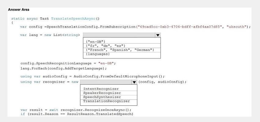 Microsoft AI-102 image Question 58 83988 09262024054204000