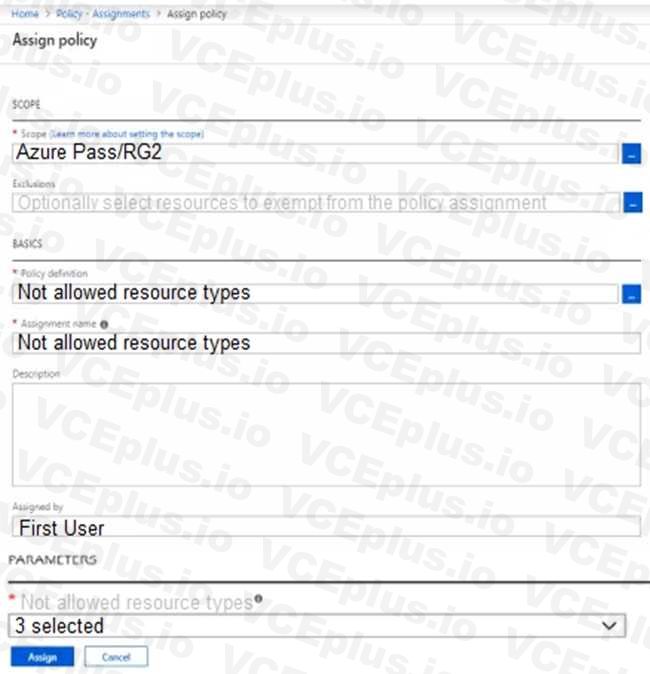 Microsoft AZ-104 image Question 330 84855 09262024195642000000