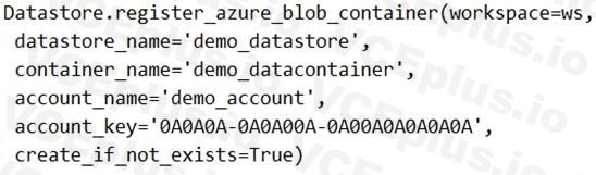 Microsoft DP-100 image Question 42 63882177401942447671571