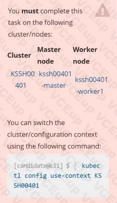Linux Foundation CKS image Question 30 51508 09182024213140000000