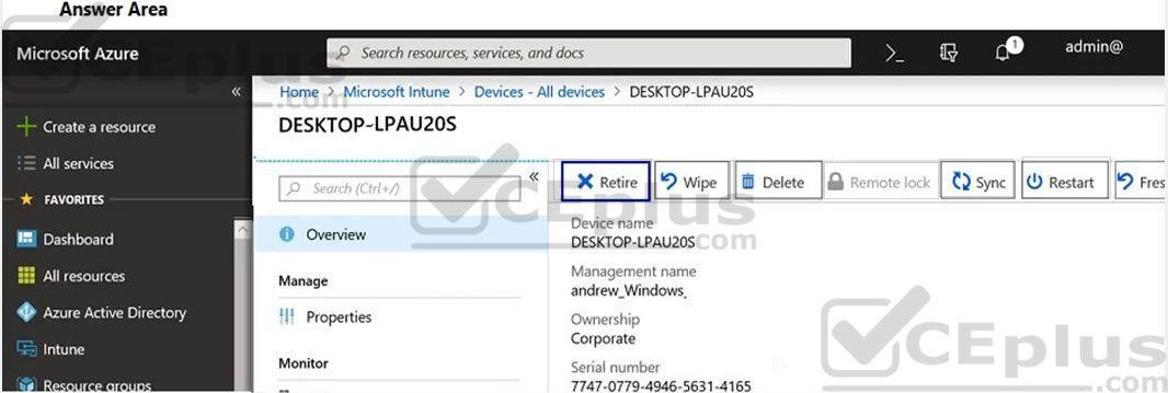 Microsoft MS-900 image Question 72 105393 10052024010627000