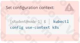 Linux Foundation CKAD image Question 1 51447 09182024212430000000