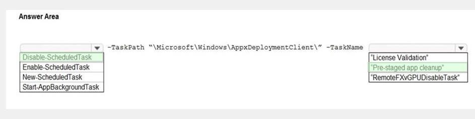 Microsoft AZ-140 image answer Question 11 90808 10022024021019000