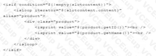 Salesforce Certified B2C Commerce Developer image Question 207 60017 09232024001900000000