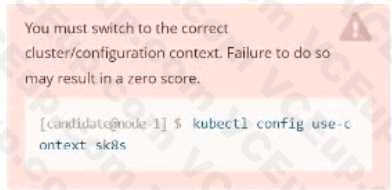 Linux Foundation CKAD image Question 19 51465 09182024212430000000
