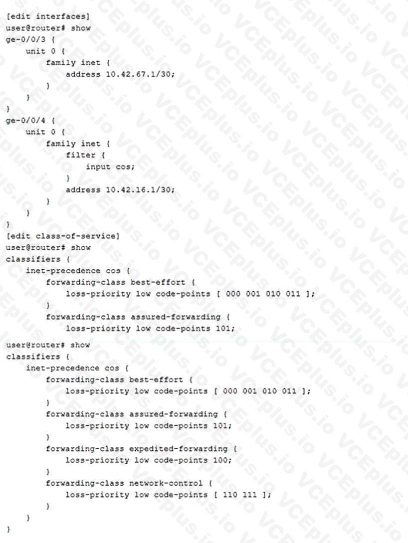 Juniper JN0-649 image Question 63 51065 09182024211314000000