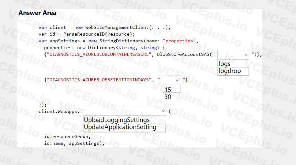 Microsoft AZ-204 image Question 28 86307 10022024015001000