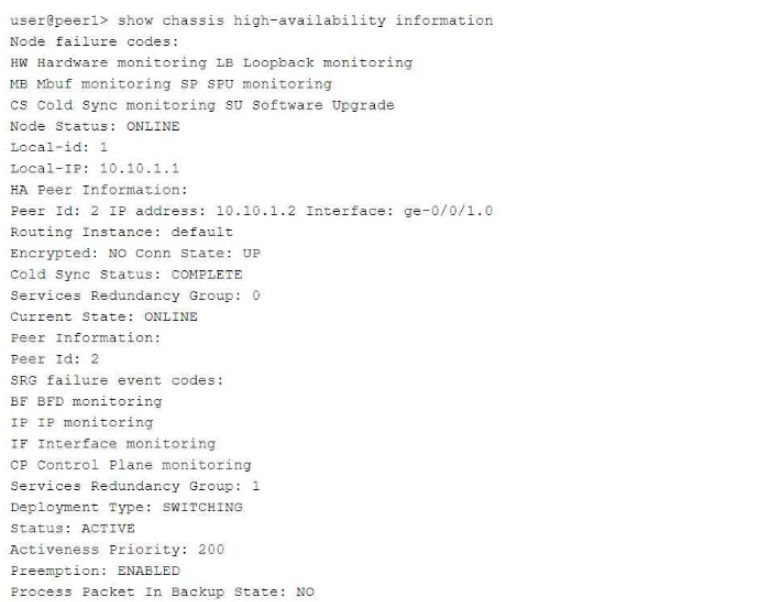 Juniper JN0-637 image Question 16 124733 11012024014440000000