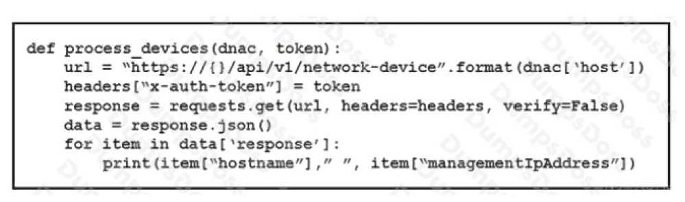 Cisco 200-901 image Question 125 110600 10072024004843000000
