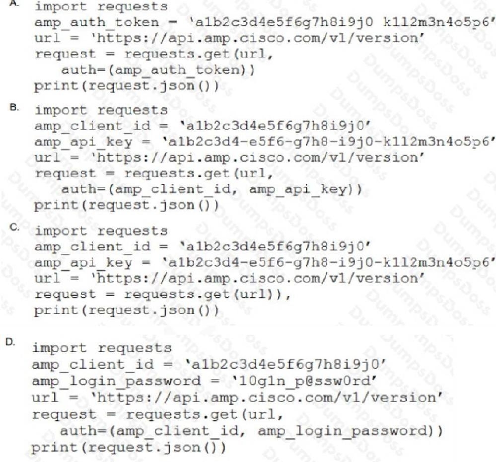 Cisco 200-901 image Question 66 110541 10072024004458000000
