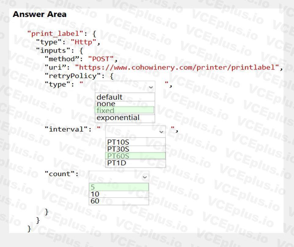 Microsoft AZ-204 image answer Question 1 86299 10022024015001000