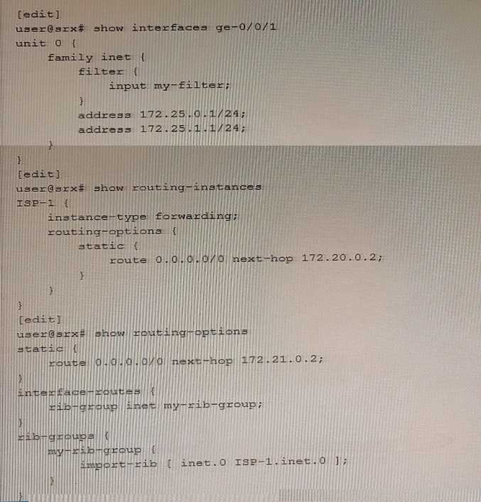Juniper JN0-636 image Question 48 50935 09182024211303000000